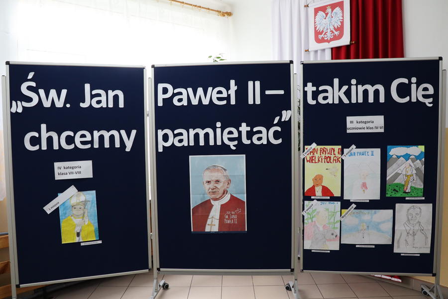 Wyniki konkursu plastycznego  „Św. Jan Paweł II – takim Cię chcemy pamiętać”